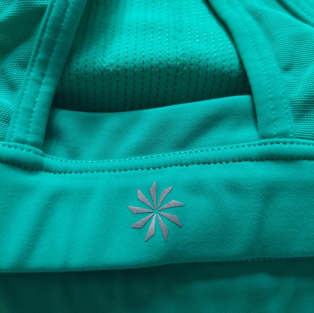 Athleta Racerback Sports Bra In GREEN - Picture 3 of 6